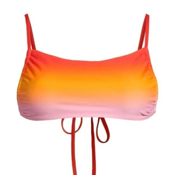 WEWOREWHAT Bikini Top Bright Green XS Leigh Top Only - Picture 2 of 5